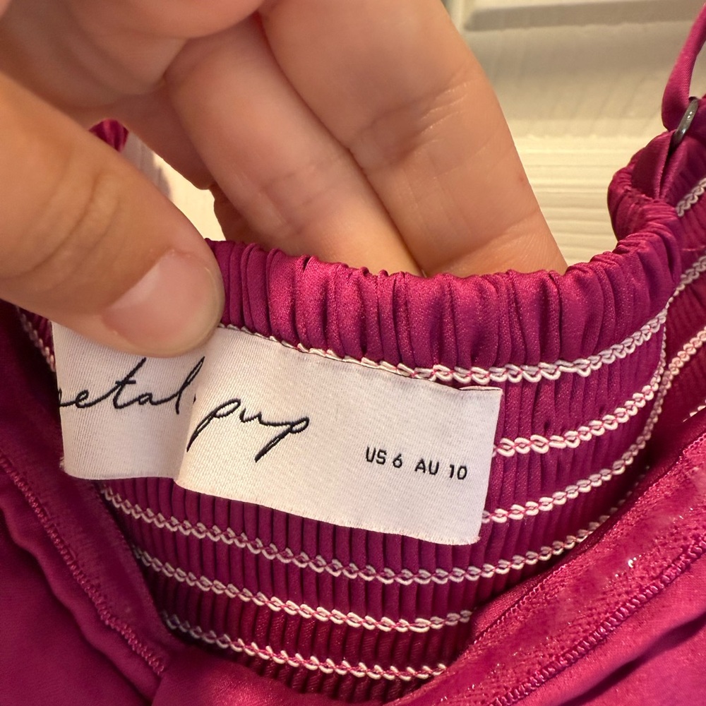 Petal & Pup Fuchsia Pleated Maxi Dress - image 2